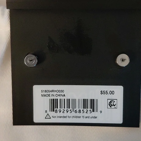 NWT Coach Silver and Black Stud Earrings - Picture 3 of 4